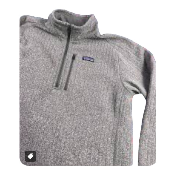 Patagonia Men's Better Sweater 1/4 Zip Steel Gray Large EUC - Picture 3 of 4
